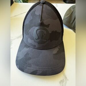 Lululemon Black Mesh Trucker Hat